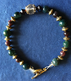 bloodstone garnet bracelet