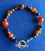 carnelian garnet bracelet